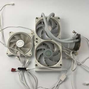 Cooler Master MasterLiquid 240L Core White AIO Liquid Cooler with 3 Fans